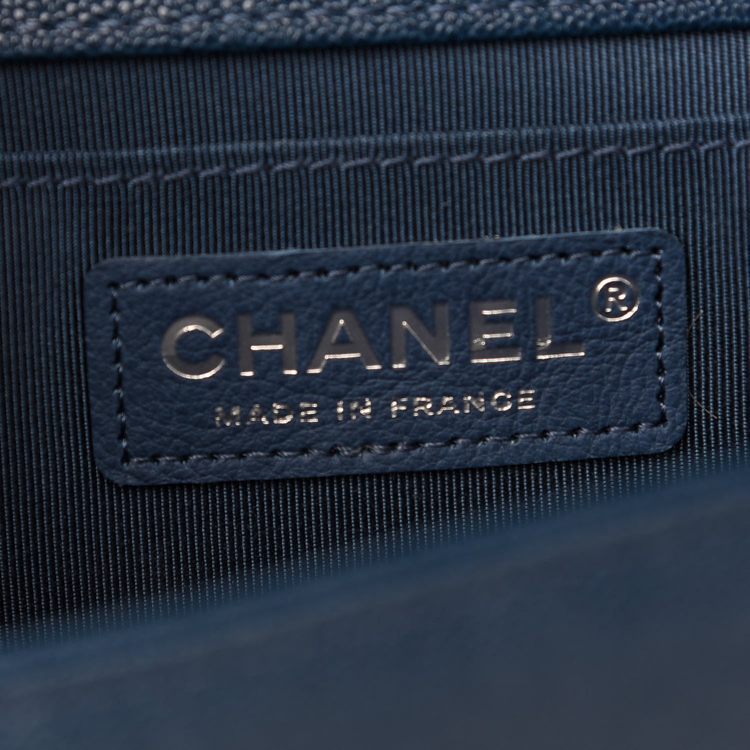 Chanel Caviar Quilted Medium Boy Flap Dark Blue 5 of 8