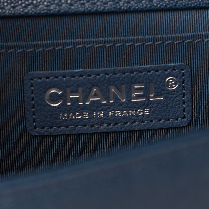 Chanel Caviar Quilted Medium Boy Flap Dark Blue 5 of 8