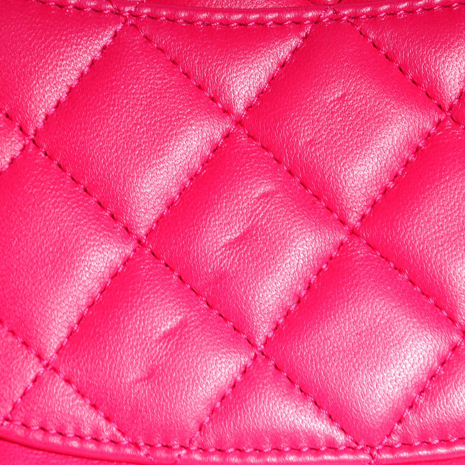 Chanel Lambskin Quilted Mini Flap Dark Pink 10 of 10