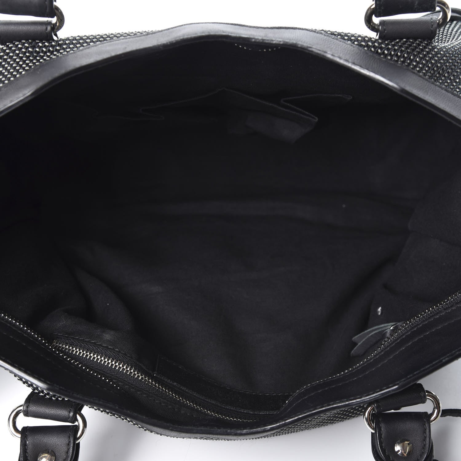 Balenciaga Calfskin Twill Perforated Classic Silver Hardware City Black 4 of 11