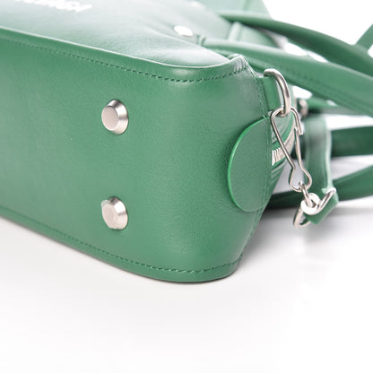 Balenciaga Shiny Day Calfskin S Triangle Duffle Vert Irlandais 9 of 9