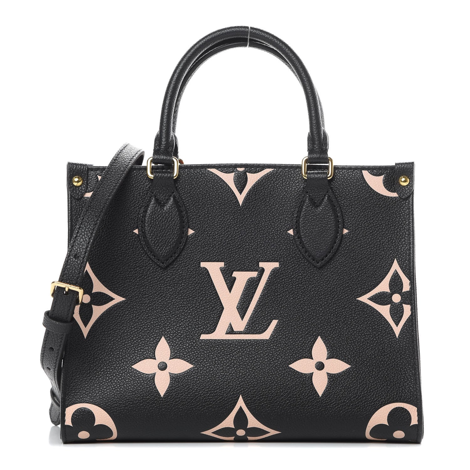 Louis Vuitton Empreinte Monogram Giant Onthego PM Black Beige 1 of 10