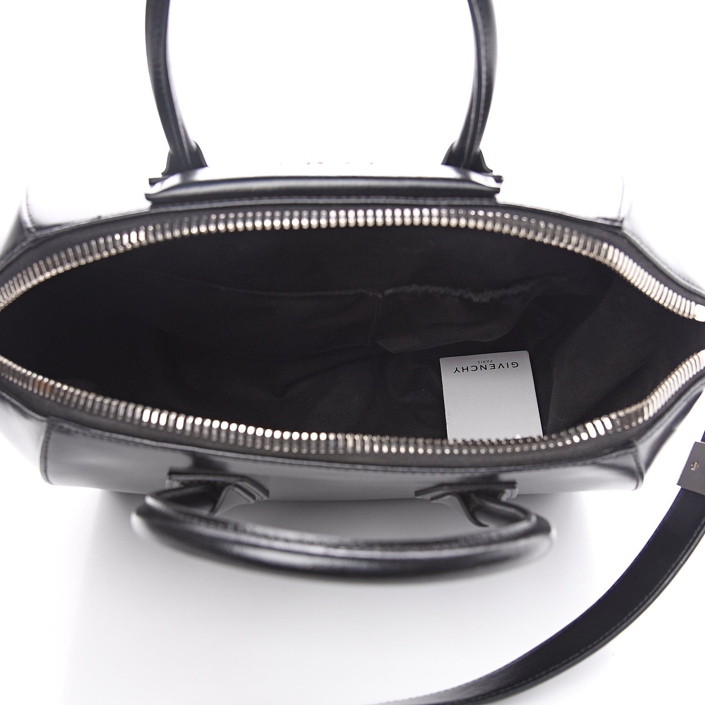 Shiny Lord Calfskin Medium Antigona Black