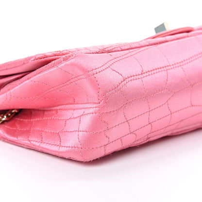 Chanel Satin Coco's Croc 2.55 Reissue East West Flap Pink 8 of 11