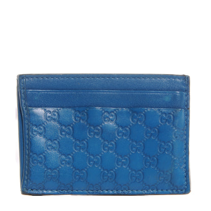 Gucci Microguccissima ID Window Card Holder Blue 1 of 7