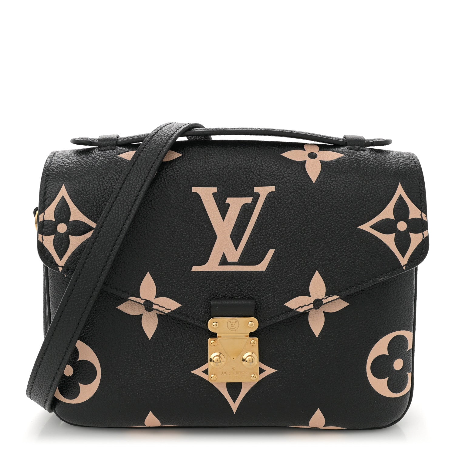 Louis Vuitton Empreinte Monogram Giant Pochette Metis Black Beige 1 of 10