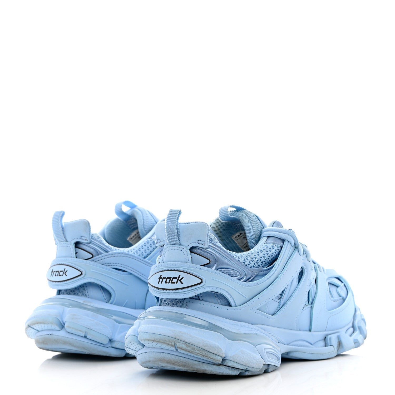 Balenciaga Mesh Nylon Womens Track Sneakers 37 Light Blue 4 of 13