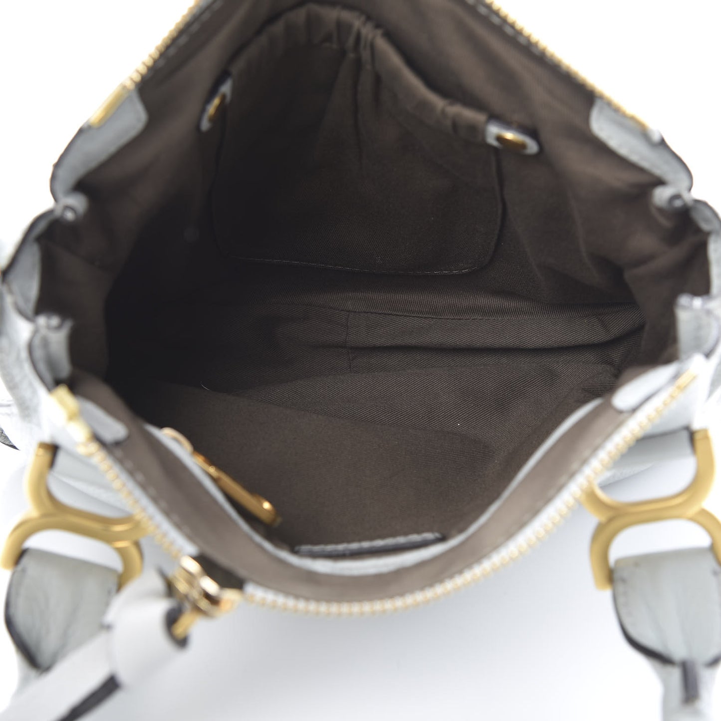 Calfskin Small Marcie Satchel Airy Grey