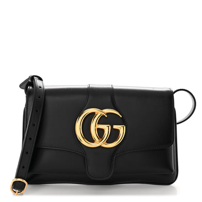 Gucci Vitello Palmellato Lux Small Arli Flap Shoulder Bag Black 1 of 10