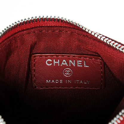 Chanel Caviar Quilted Small Cosmetic Case Red 6 of 7