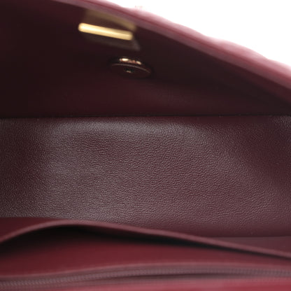 Chanel Lambskin Quilted Mini Top Handle Rectangular Flap Burgundy 8 of 23