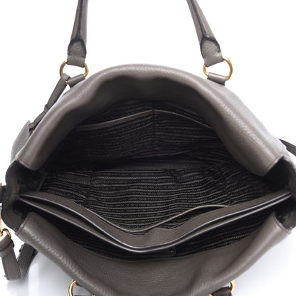 Prada Vitello Daino Tote Grafite 6 of 9