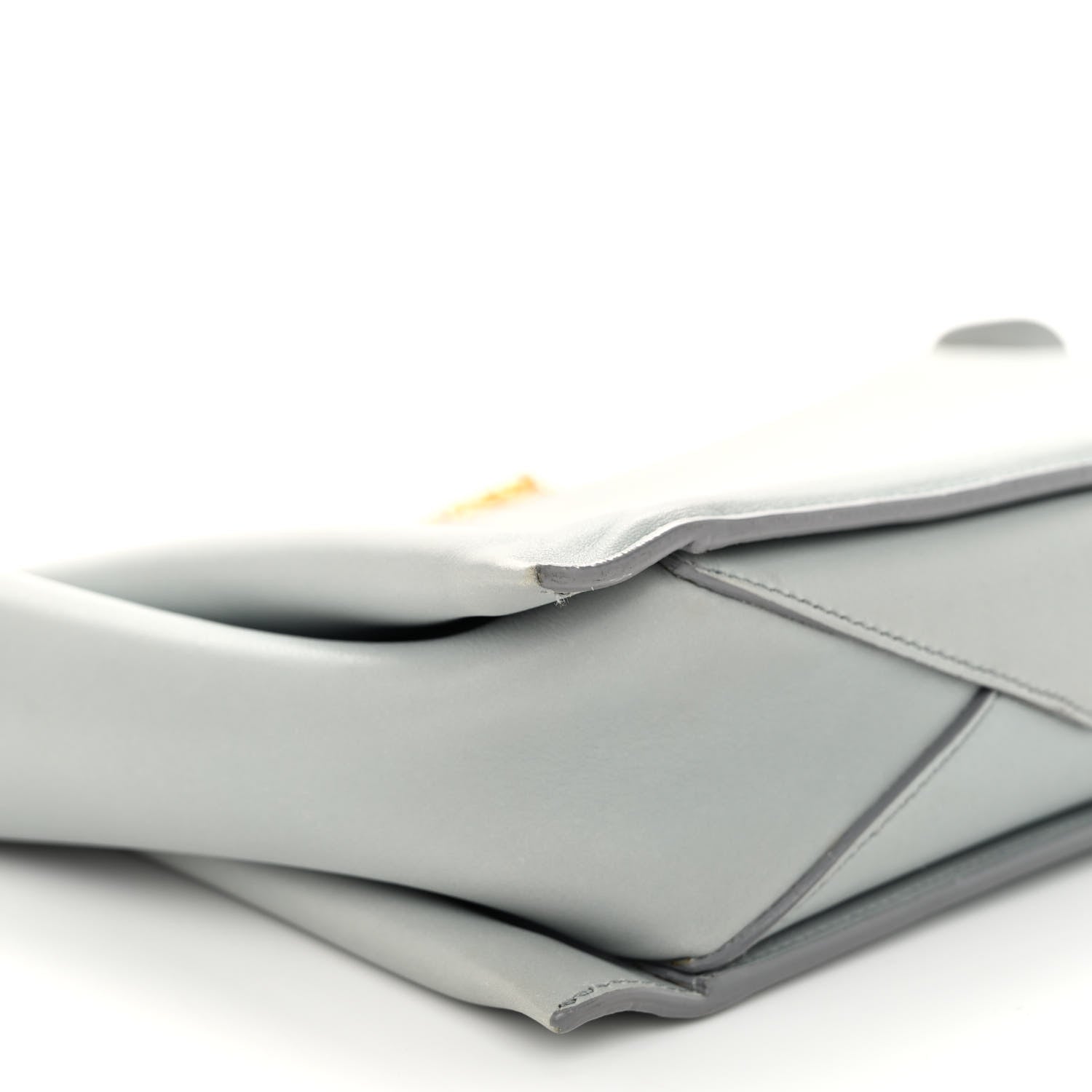 Celine Smooth Calfskin Tri-Fold Clutch on Chain Cloud 9 of 11