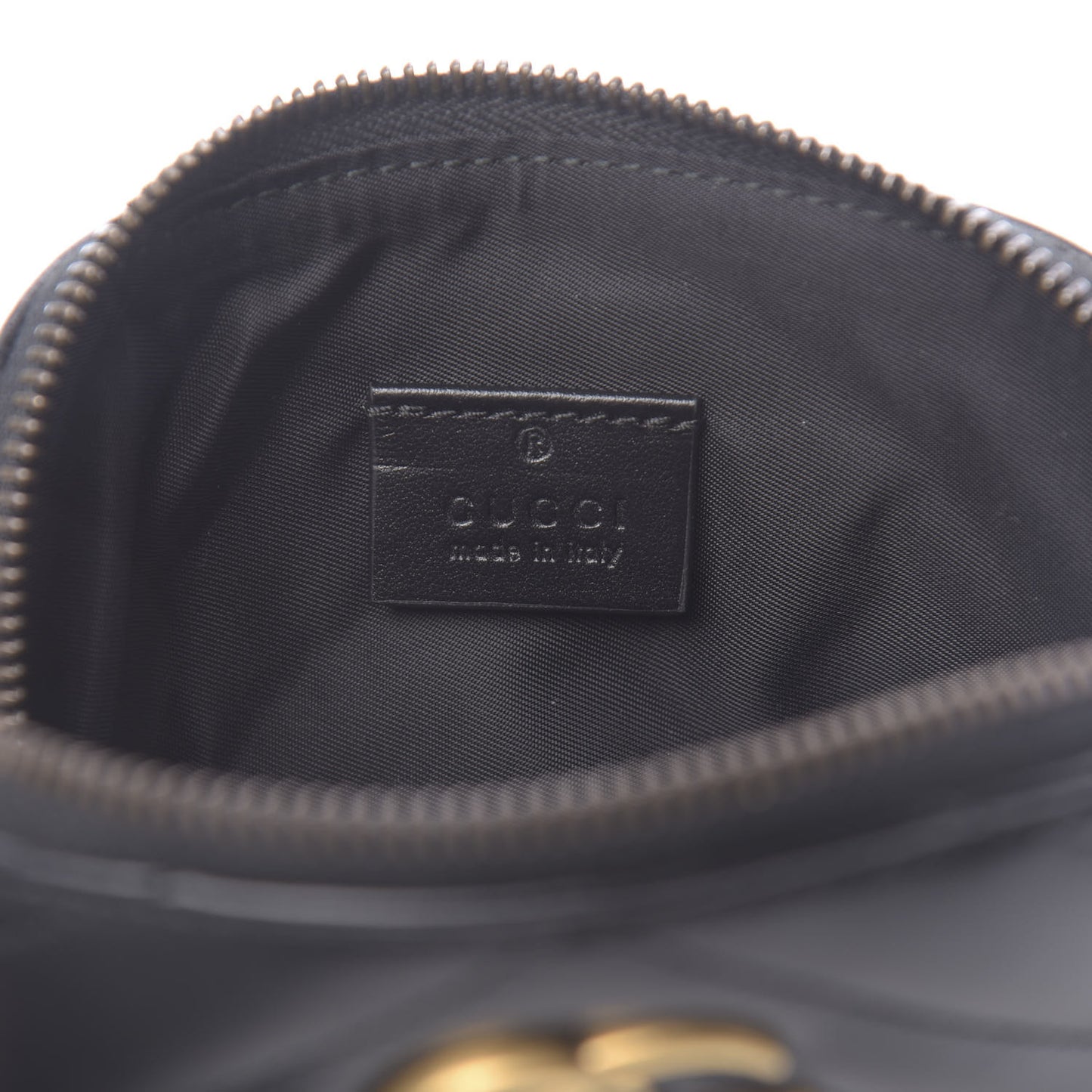 Calfskin Matelasse GG Marmont Pouch Cosmetic Case Black
