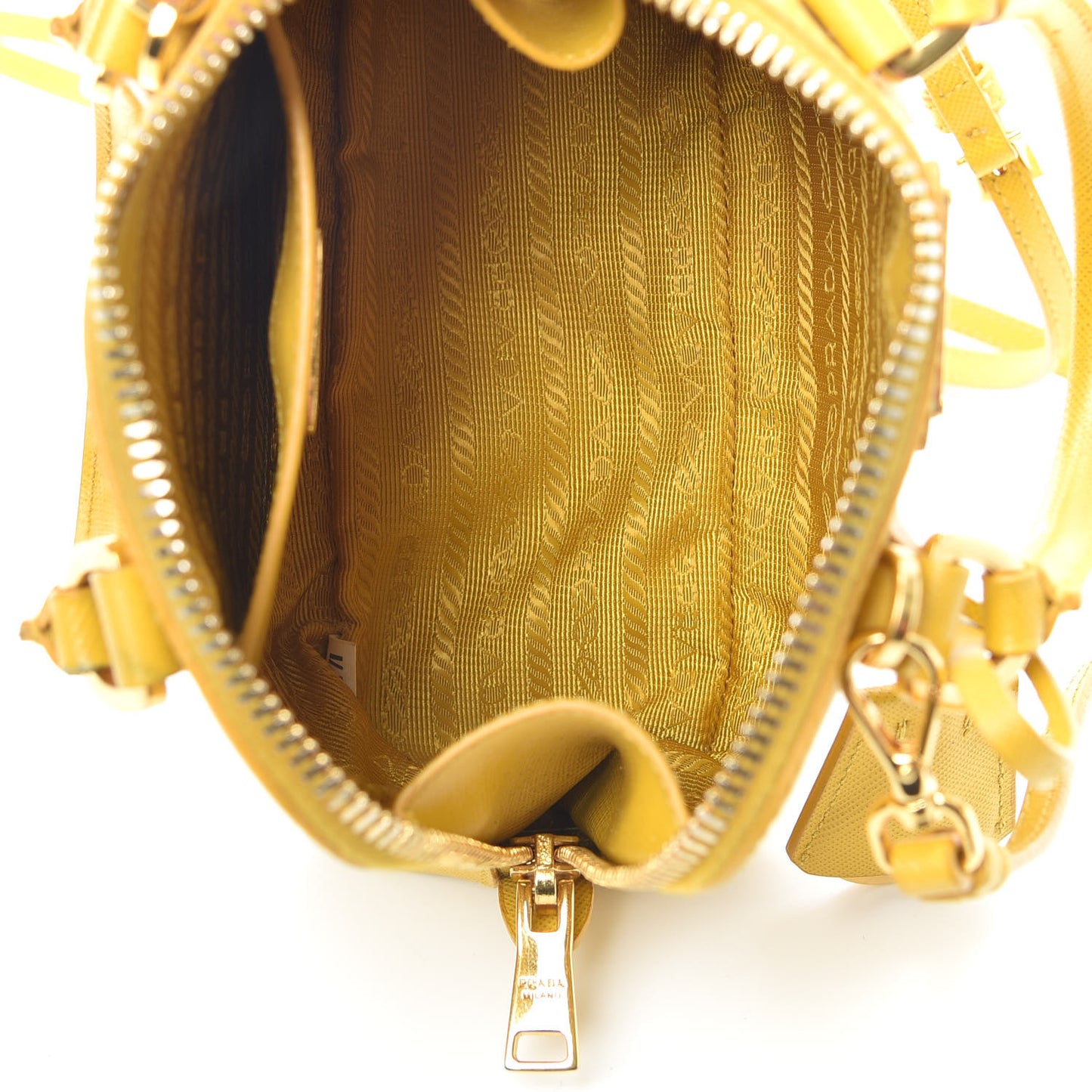 Saffiano Lux Mini Promenade Tote Yellow