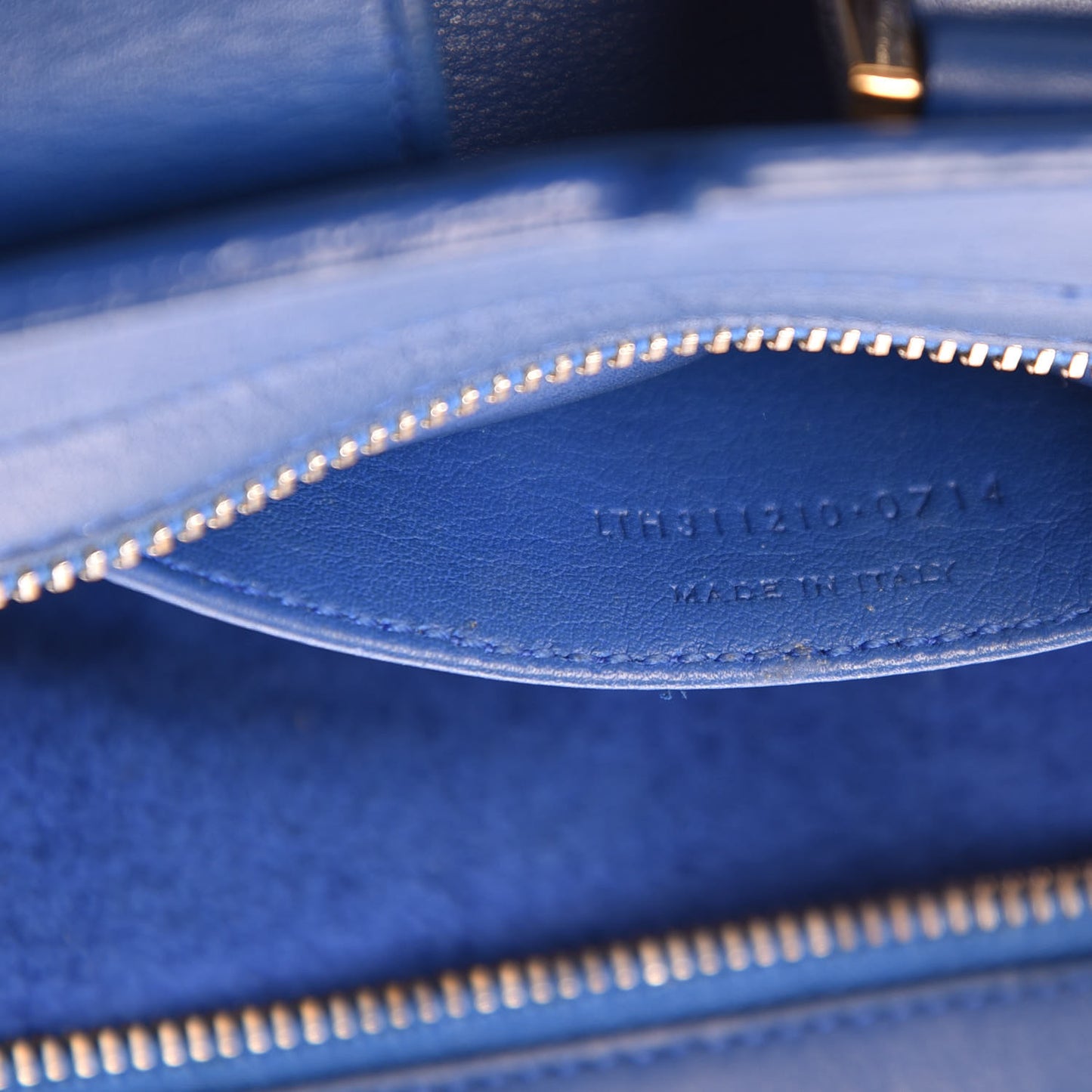 Calfskin Small Classic Y Cabas Royal Blue