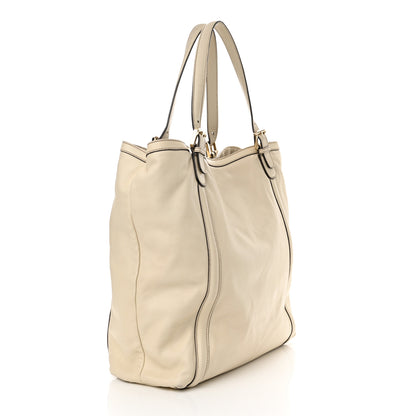 Gucci Calfskin Large Britt Shoulder Bag Ivory 3 of 15