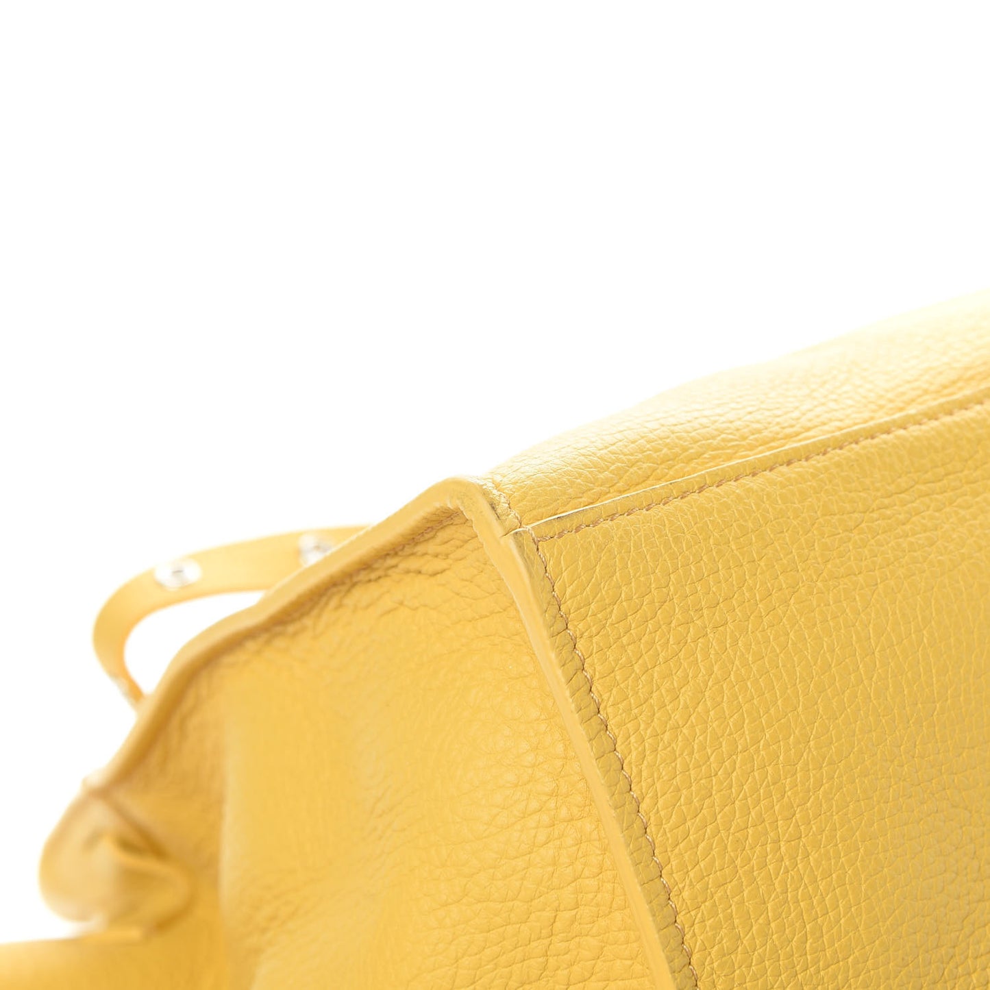 Supple Grained Calfskin Small Long Strap Big Bag Sunflower