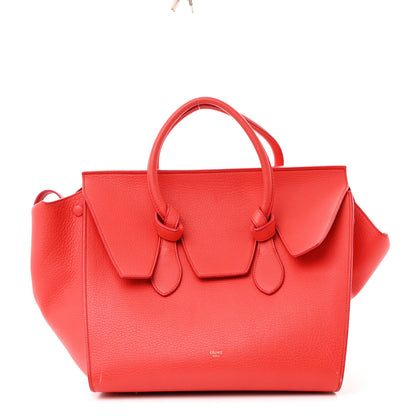 Celine Crisped Calfskin Small Tie Knot Tote Vermillion 1 of 18