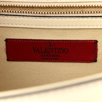 Valentino Garavani Vitello Medium Glam Lock Rockstud Flap Light Ivory 5 of 7