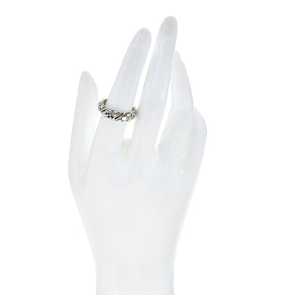 John Hardy Sterling Silver 18K Yellow Gold Jaisalmer Dot Band Ring 54 7 2 of 4
