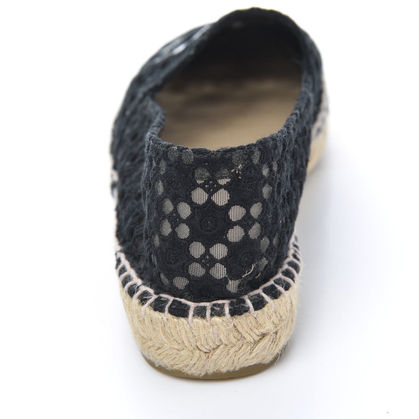 Lace Patent CC Espadrilles 38 Black