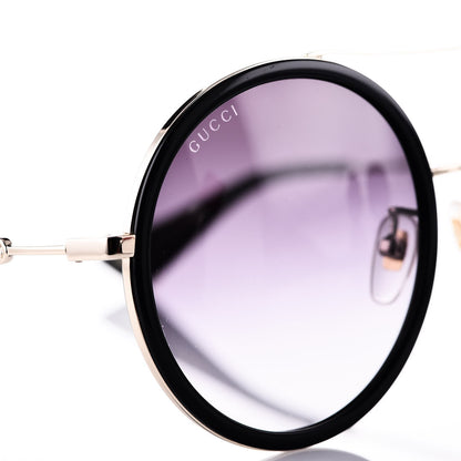 Gucci Round Frame Sunglasses GG0061S Black 7 of 8