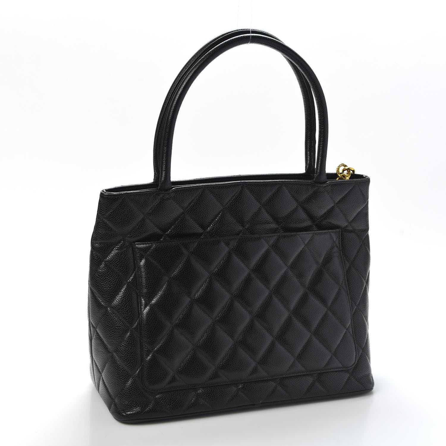 Chanel Caviar Quilted Medallion Tote Black 2 of 10