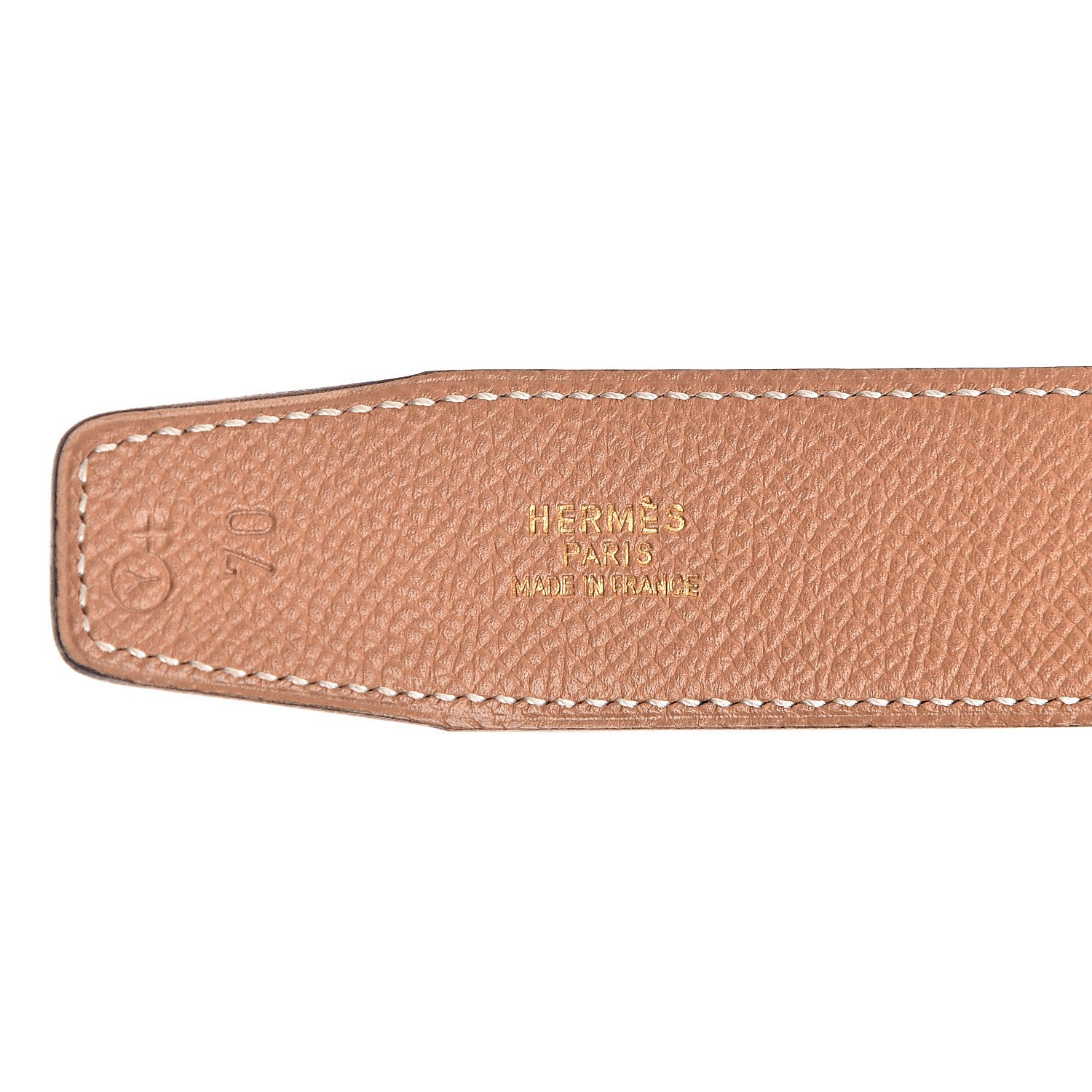 Hermes Box Courchevel 32mm H Belt 70 Bleu Marine Gold 4 of 8