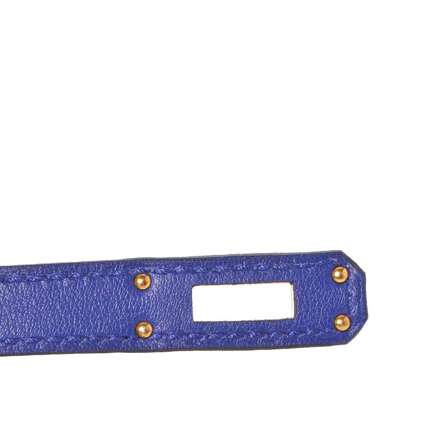 Hermes Swift Kelly Pochette Clutch Bleu Electrique 8 of 26
