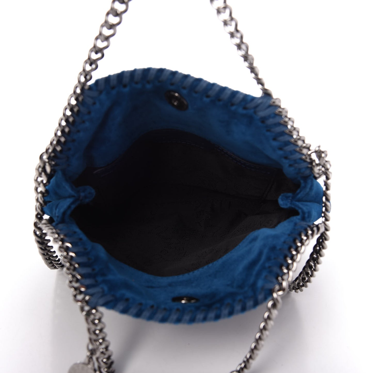 Velvet Tiny Falabella Tote Blue