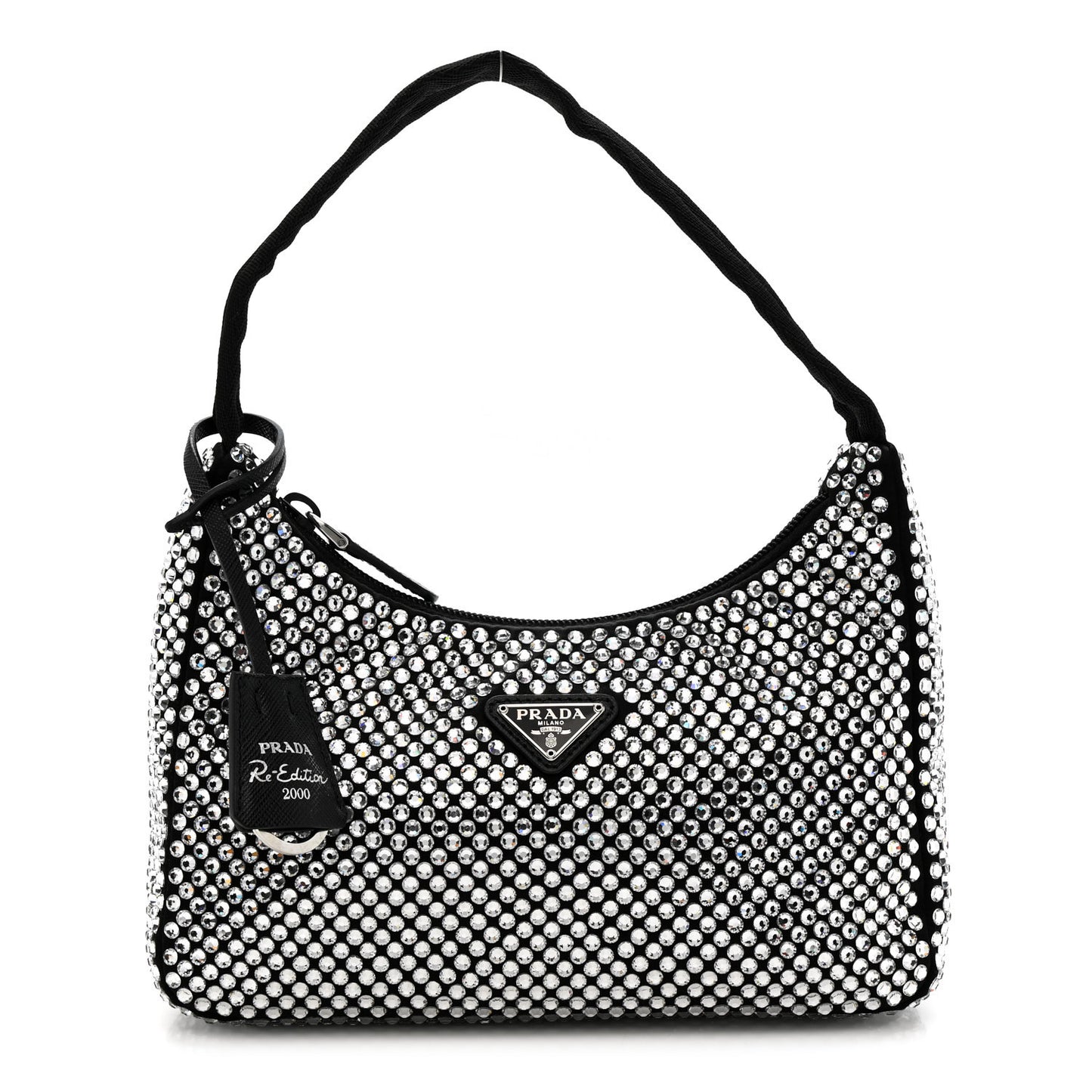 Satin Crystal Mini Re-Edition 2000 Bag Cristal