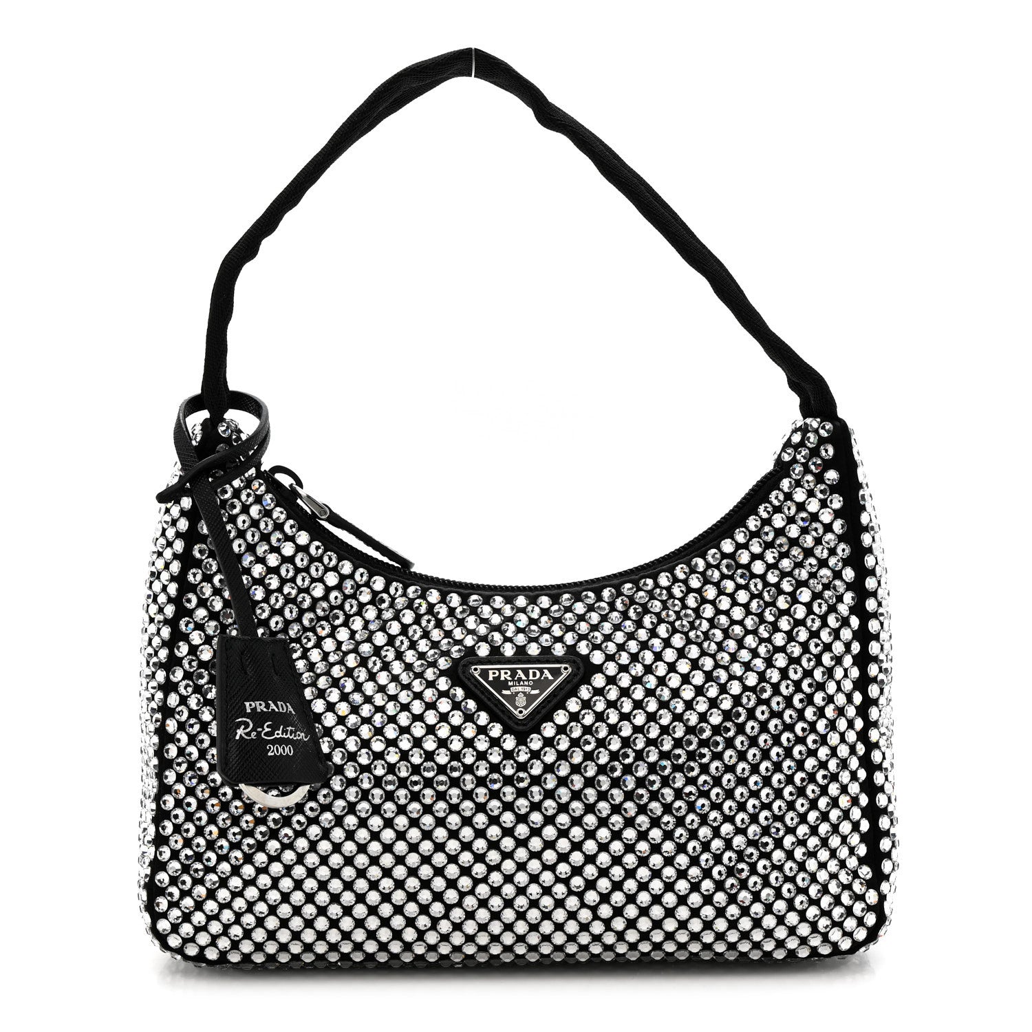 Prada Satin Crystal Mini Re-Edition 2000 Bag Cristal 1 of 10
