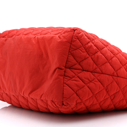 Chanel Nylon Quilted Large Coco Cocoon Tote Red 10 of 10