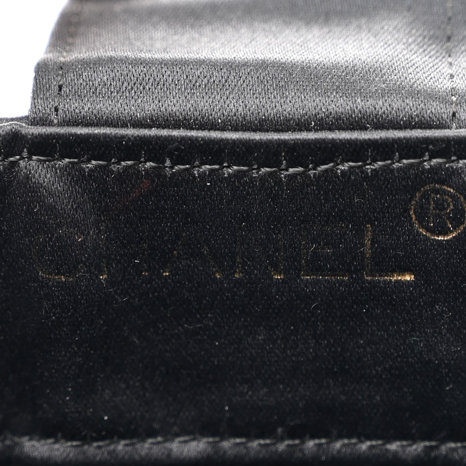 Chanel Satin Quilted Crystal CC Shoulder Bag Black 6 of 13