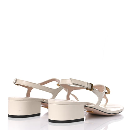 Gucci Nappa Matelasse Double G 35mm Thong Sandals 38.5 Mystic White 4 of 11