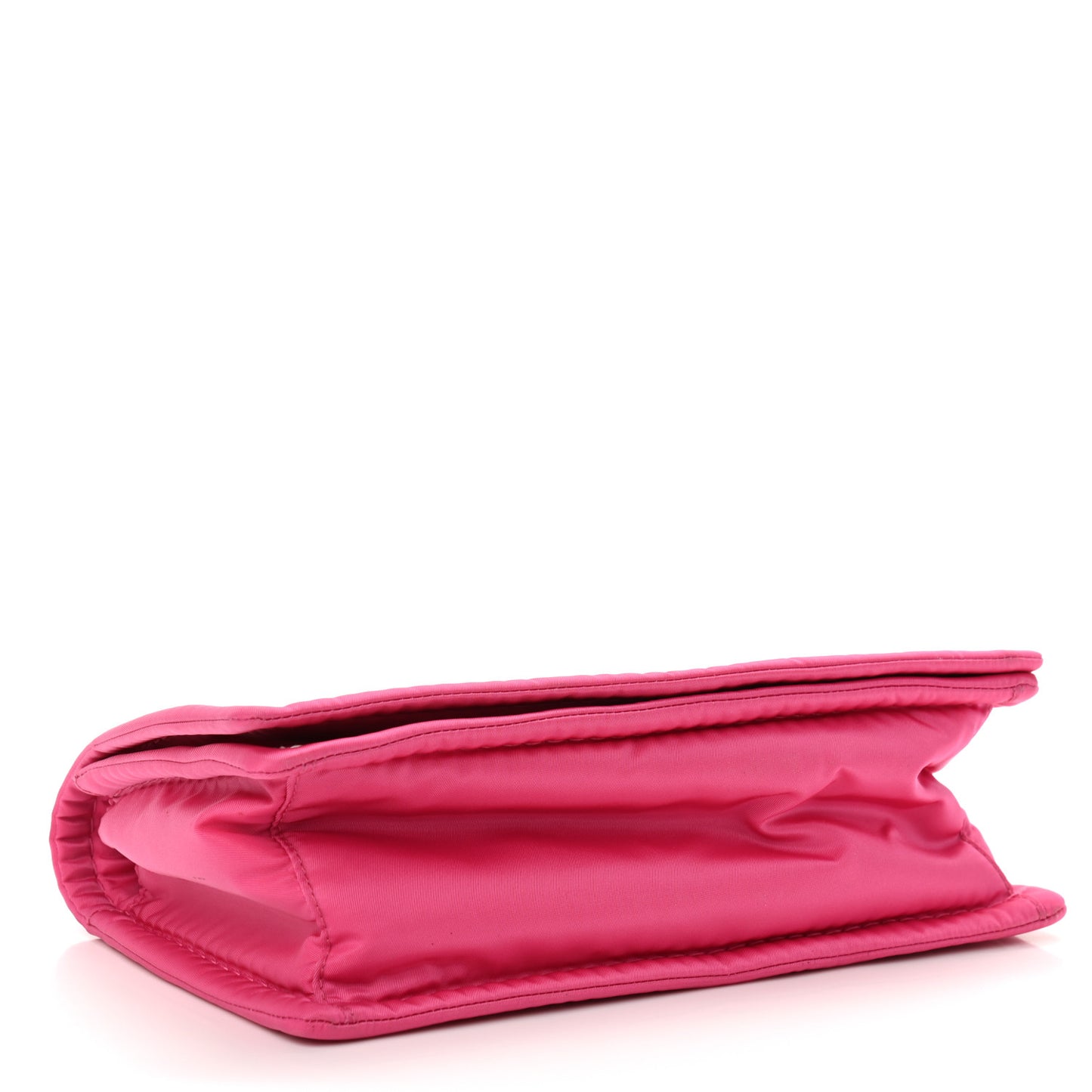 Nylon Tessuto Chain Shoulder Bag Fuxia