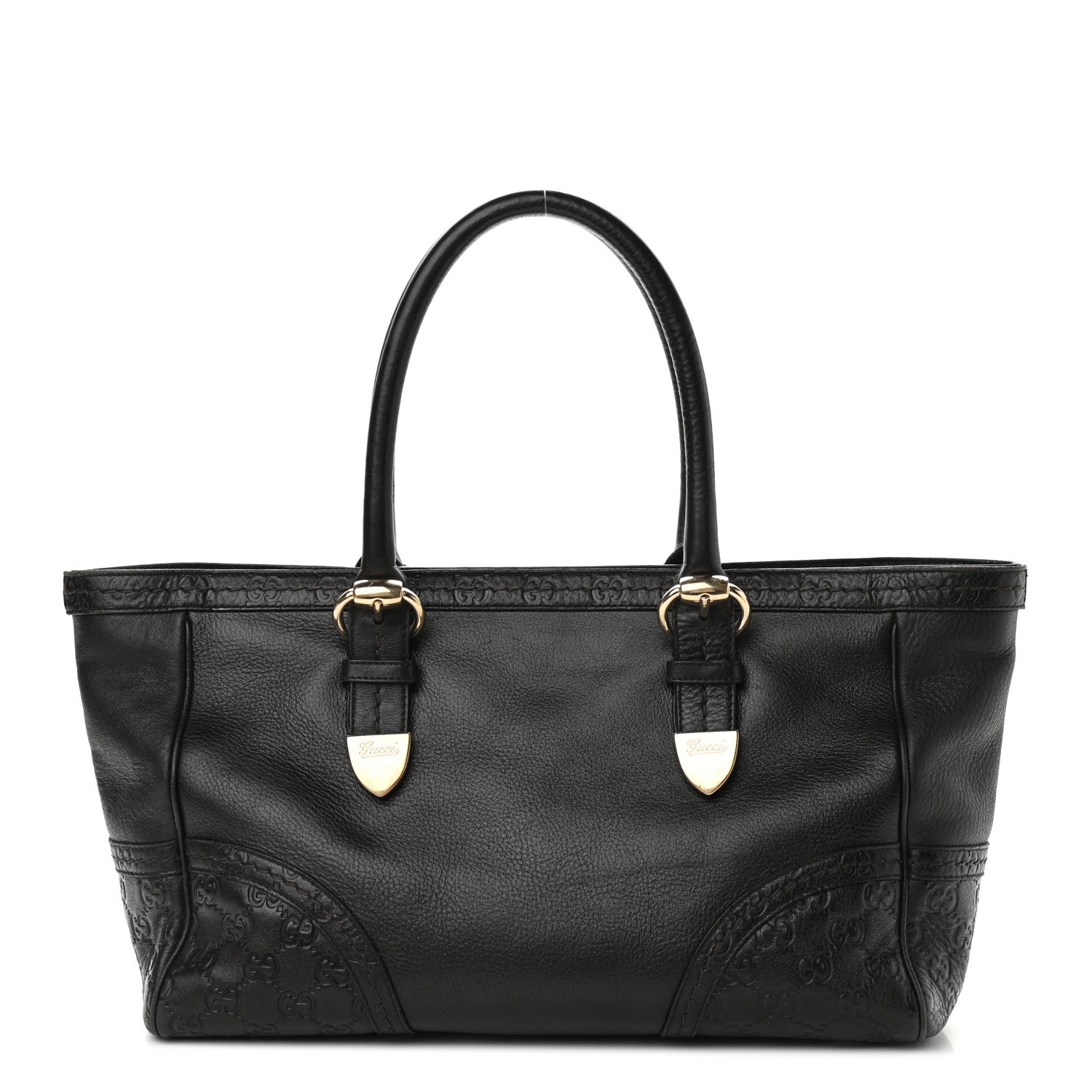 Gucci Guccissima Trim Signoria Tote Black 1 of 16