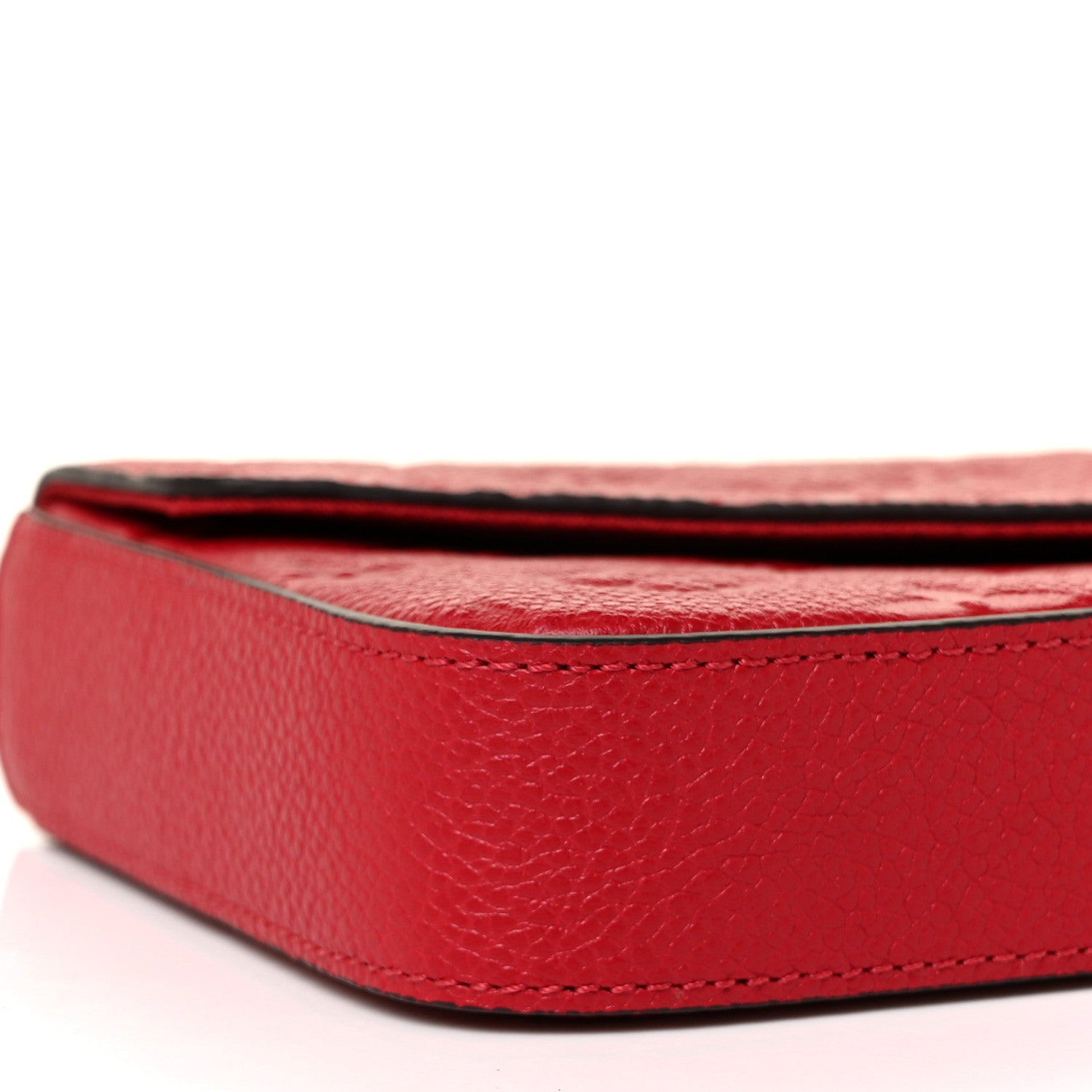 Louis Vuitton Empreinte Pochette Felicie Chain Wallet Scarlet 7 of 9