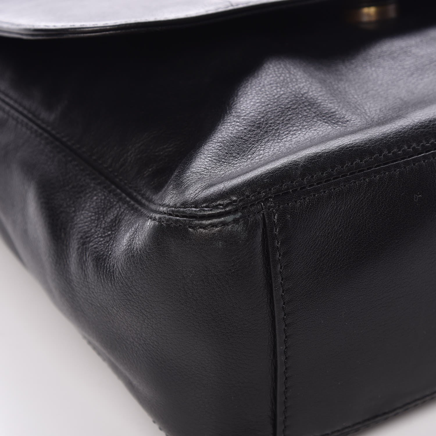 Chanel Calfskin CC Flap Shoulder Bag Black 9 of 12