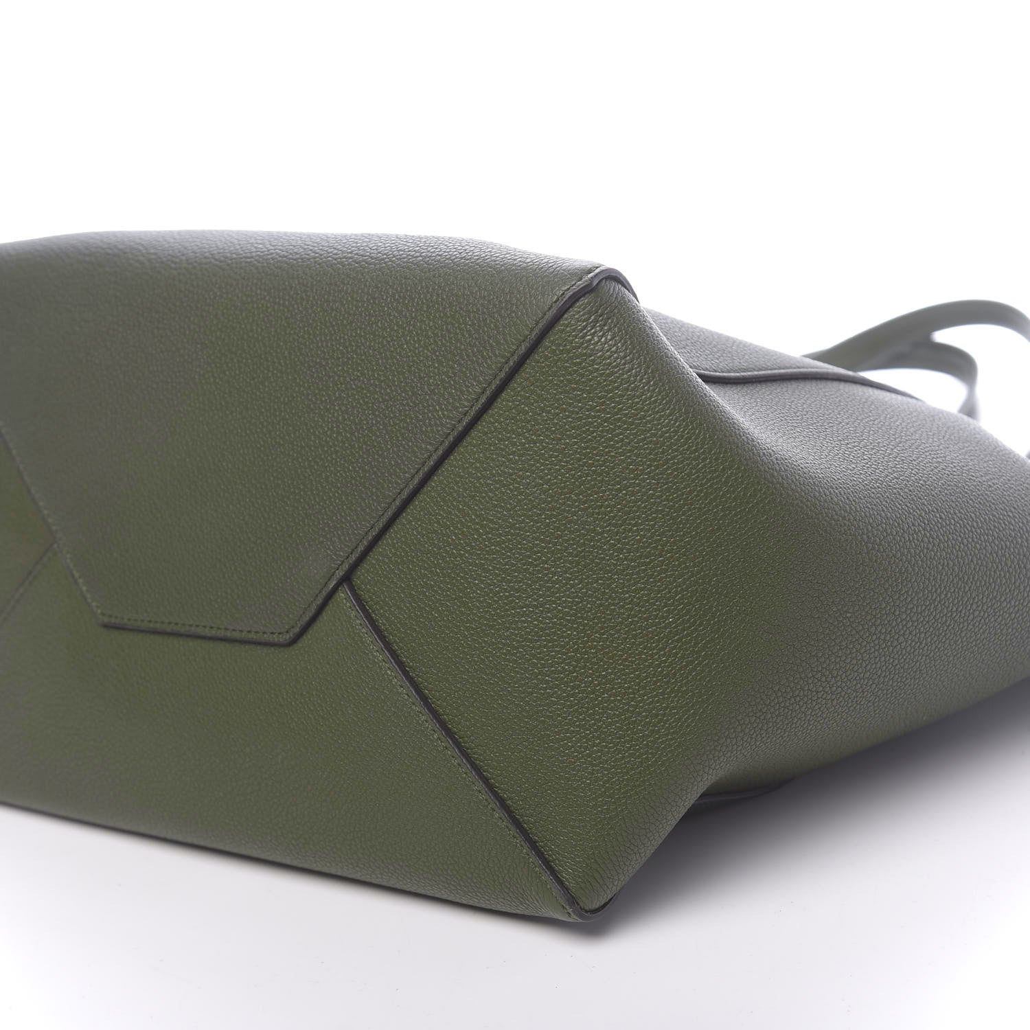 Celine Soft Grained Calfskin Medium Cabas Phantom Dark Khaki 7 of 10