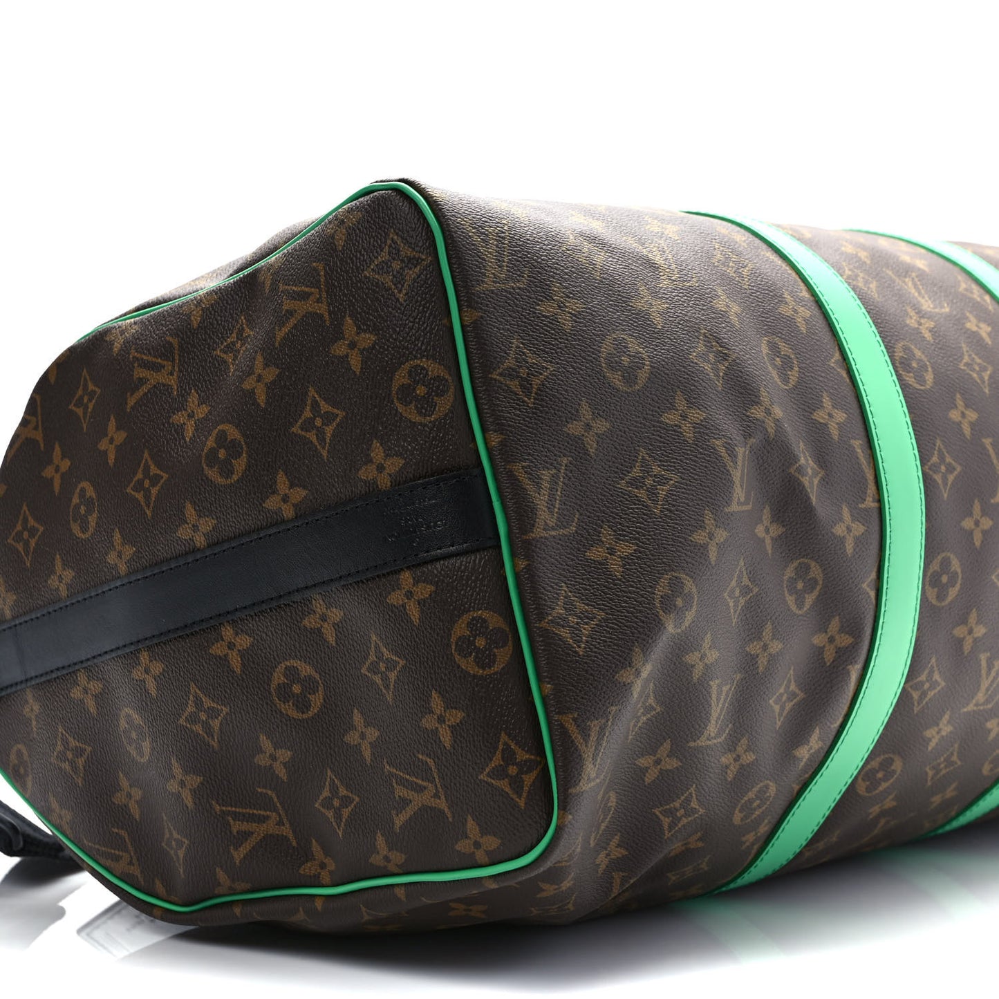 Monogram Macassar Keepall Bandouliere 50 Minty Green