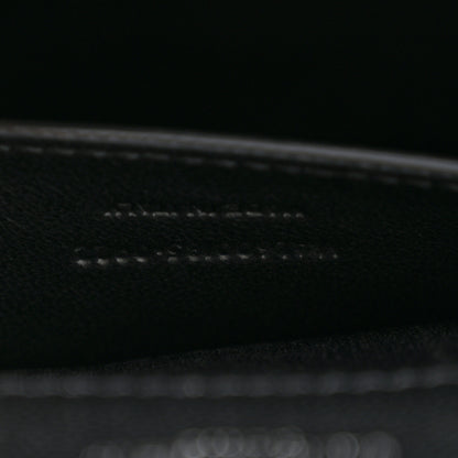 Saint Laurent Grain De Poudre Textured Mixed Matelasse Triquilt Medium Monogram Satchel Black 5 of 11