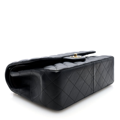 Chanel Lambskin Quilted Jumbo Double Flap Black 4 of 10