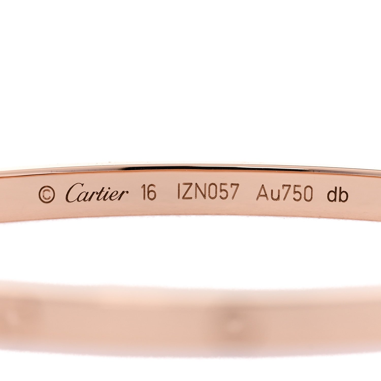 Cartier 18K Pink Gold Small LOVE Bracelet 16 3 of 7