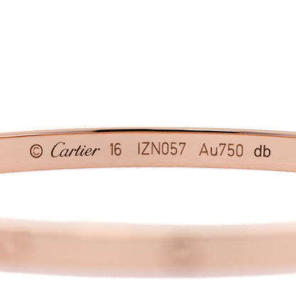 Cartier 18K Pink Gold Small LOVE Bracelet 16 3 of 7