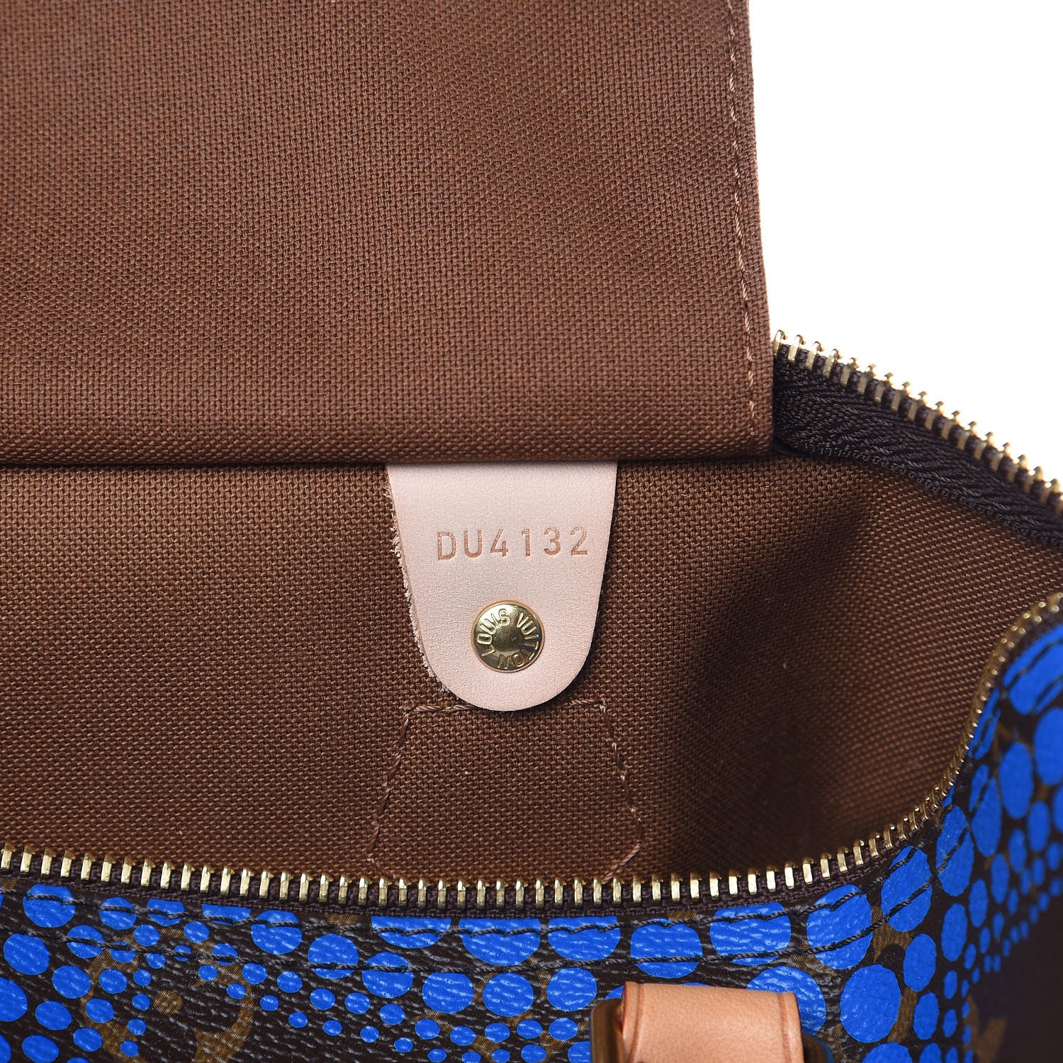 Louis Vuitton Monogram Kusama Town Speedy 30 Blue 8 of 13