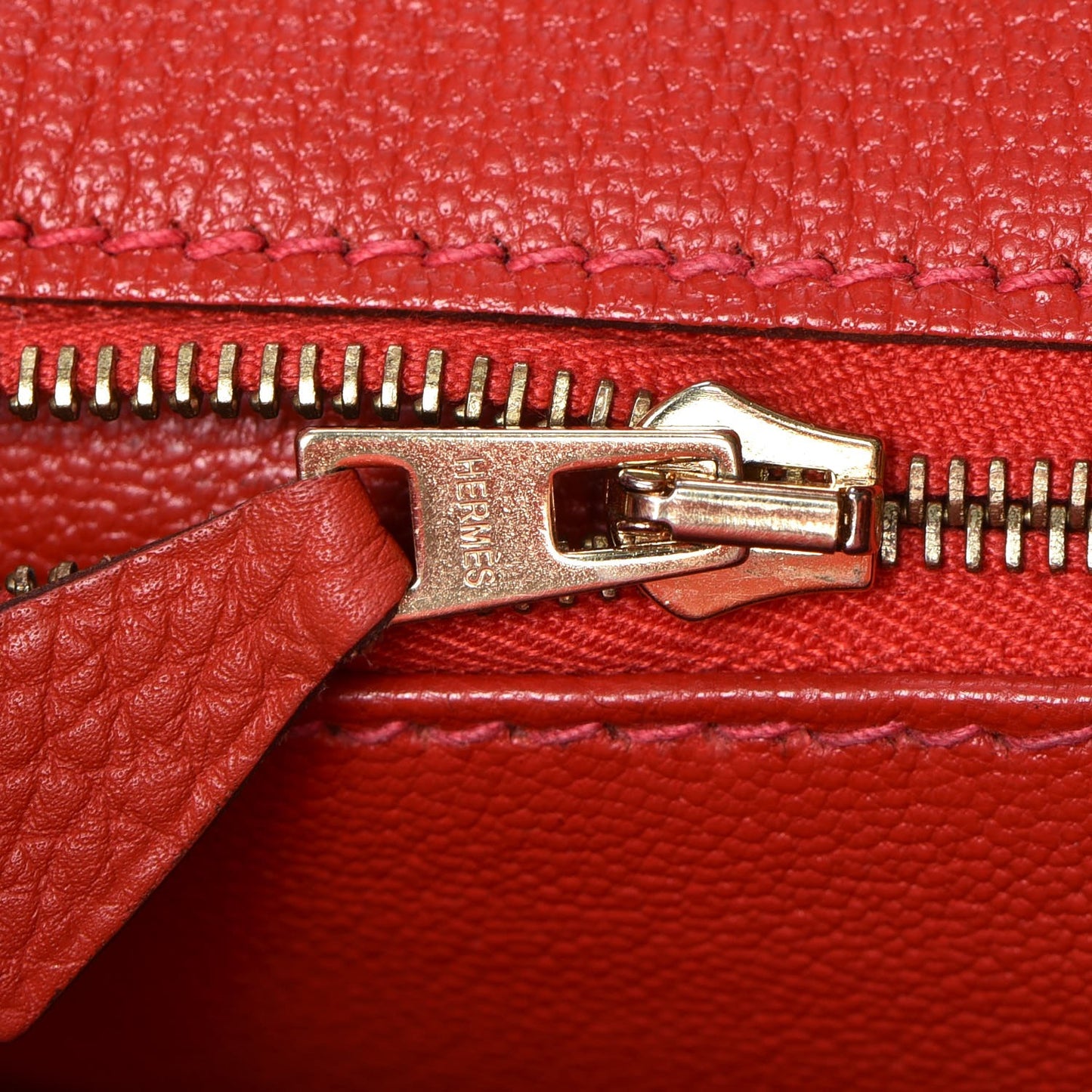Togo Birkin 35 Rouge Casaque