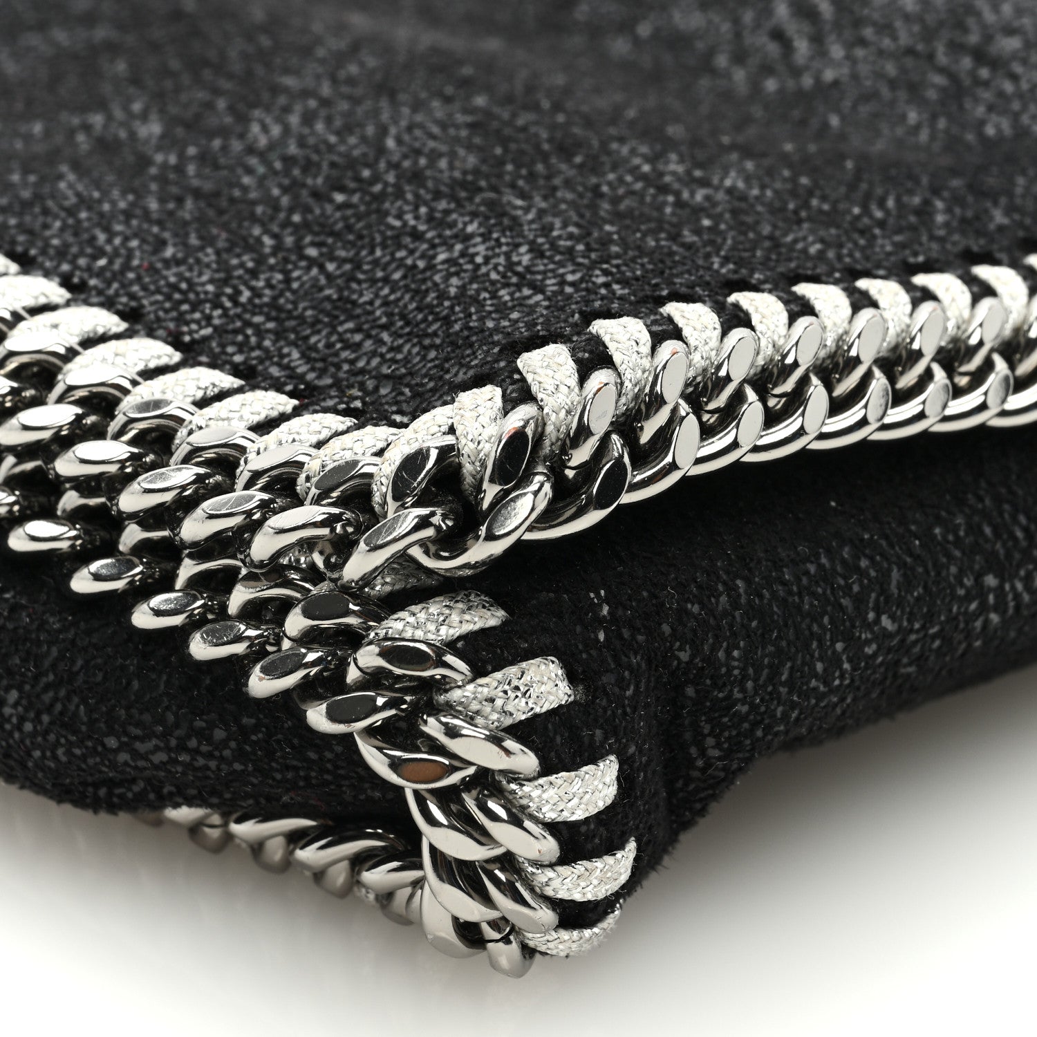 Stella McCartney Shaggy Deer Falabella Crossbody Clutch Black 7 of 8