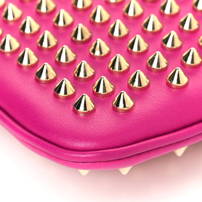 Christian Louboutin Calfskin Studded Loubiposh Chain Clutch Rose Indien Gold 9 of 11